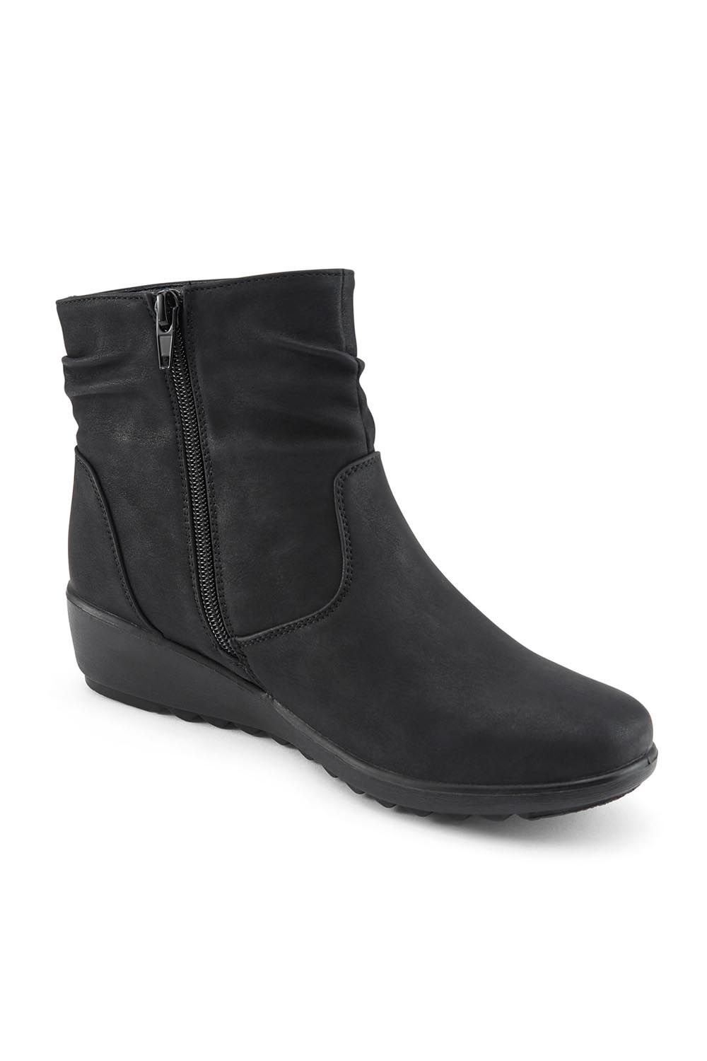 Cotton Traders Women's Core Comfort Flexisole Boots in Black