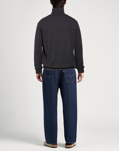 Man Turtleneck Charcoal Size XXL Virgin Wool
