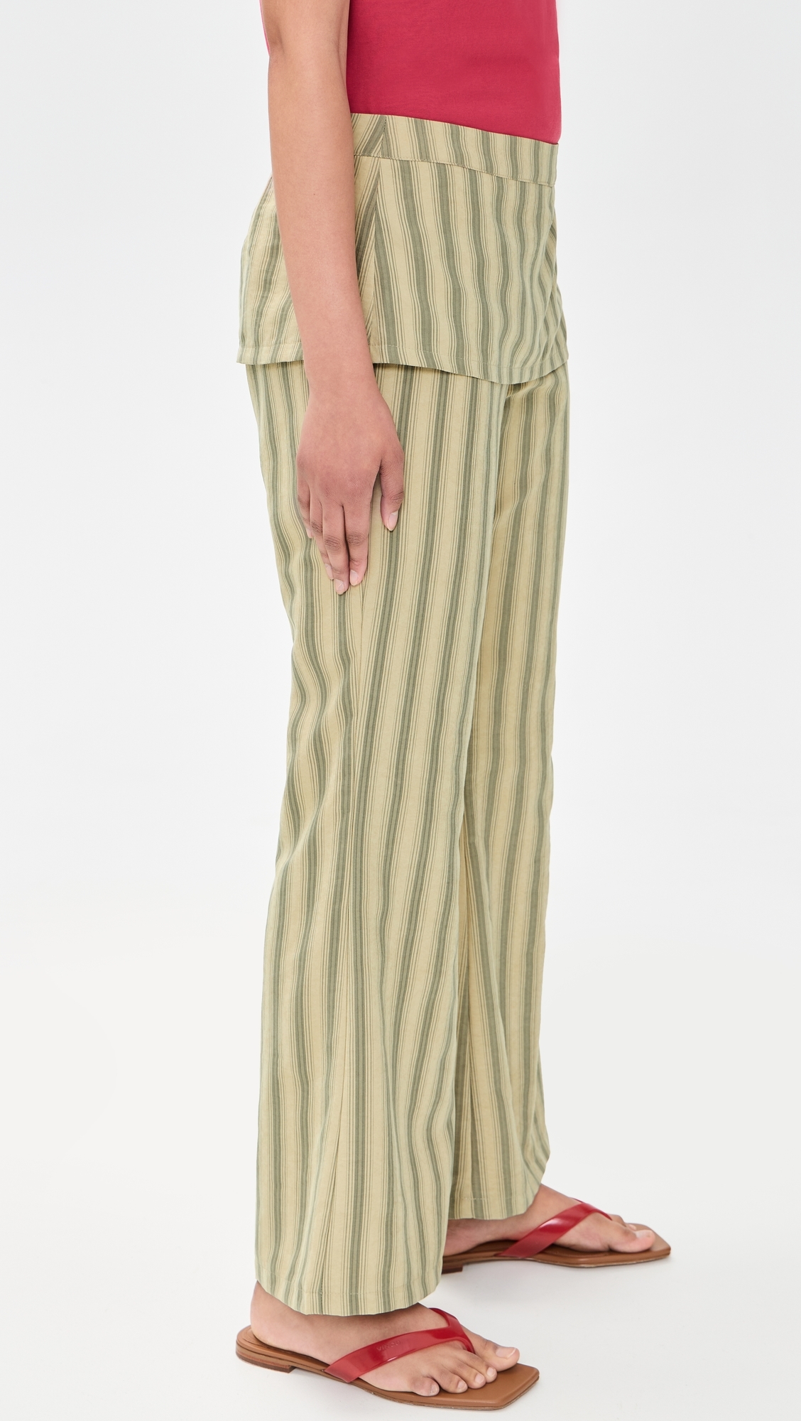 Alpine Pants Beige Stripe