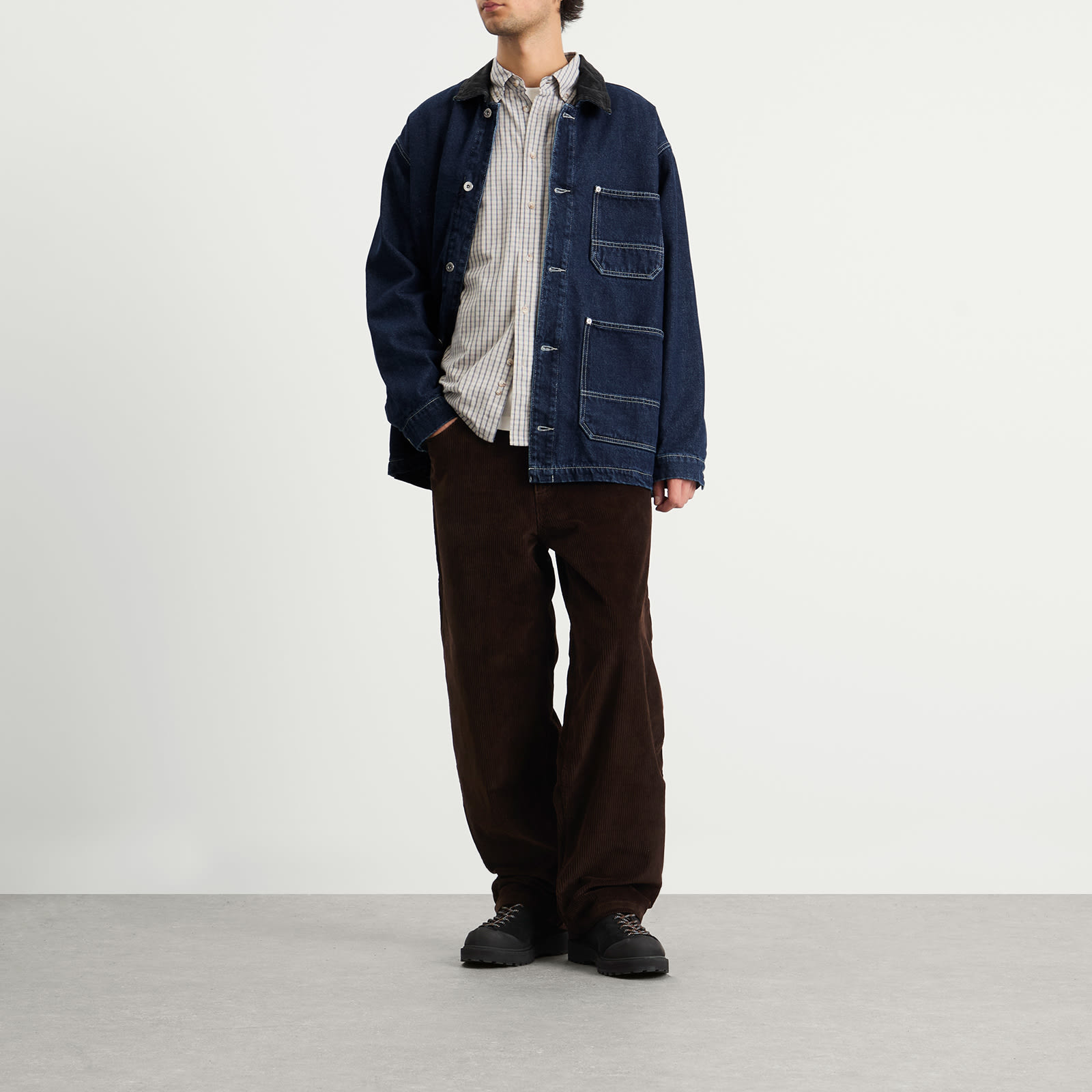 Men's Flannel Lined Ezra Jacket Indigo