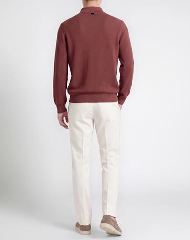 Man Sweater Antique rose Size M Silk, Cotton