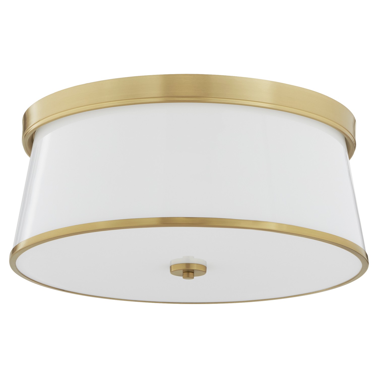 Aged Brass Ceiling Mount from the Weir Collection