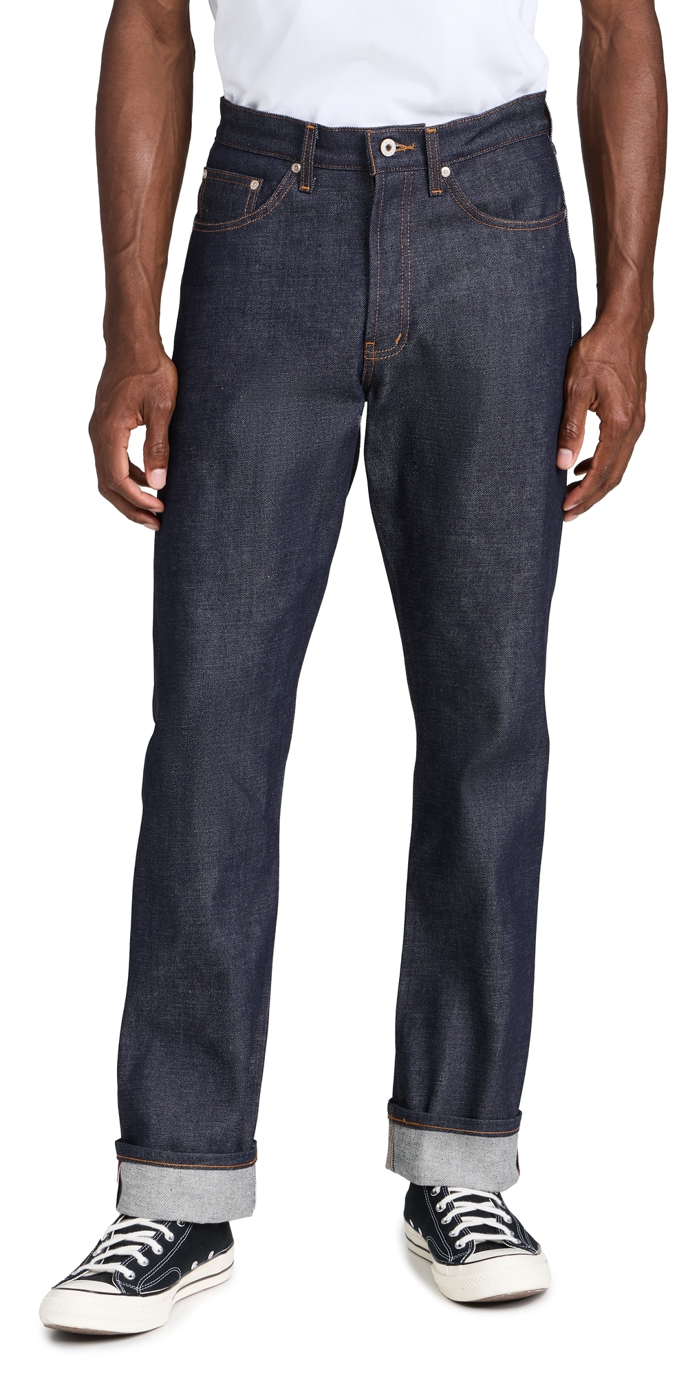 True Guy Dirty Fade Selvedge Jeans Indigo/White