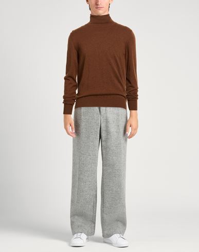Man Turtleneck Brown Size M Cashmere