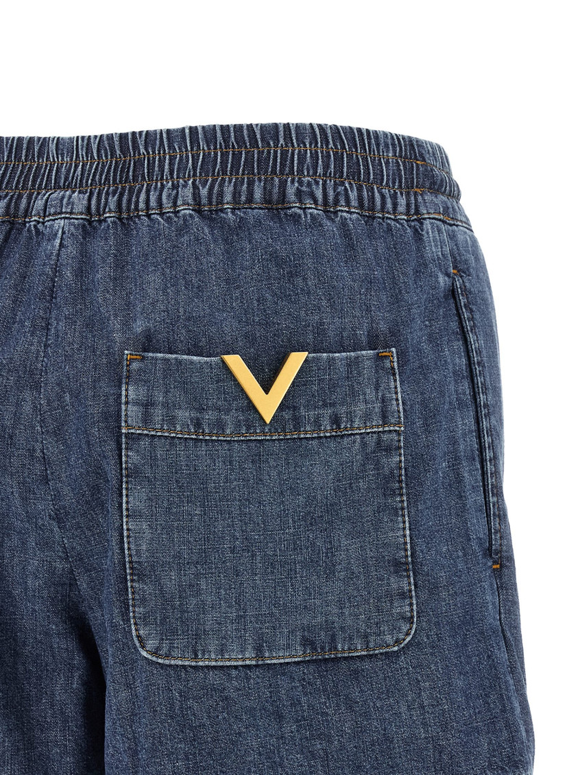 Blue VGold Shorts