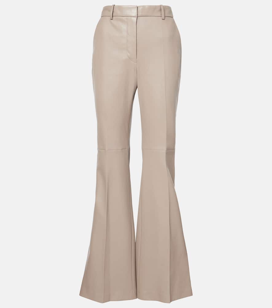 Tafira leather flared pants
