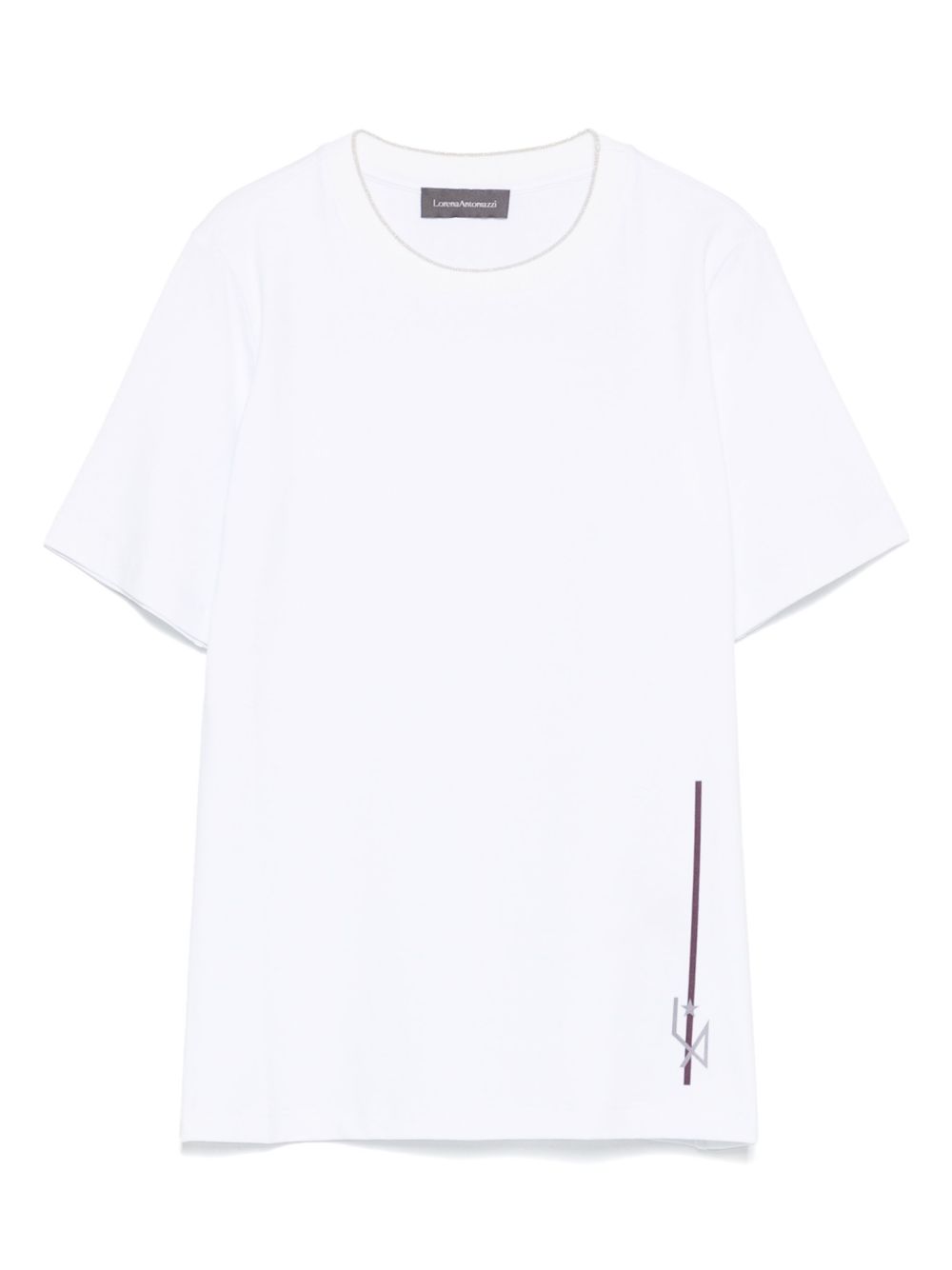 Lorena Antoniazzi print-detail T-shirt - White