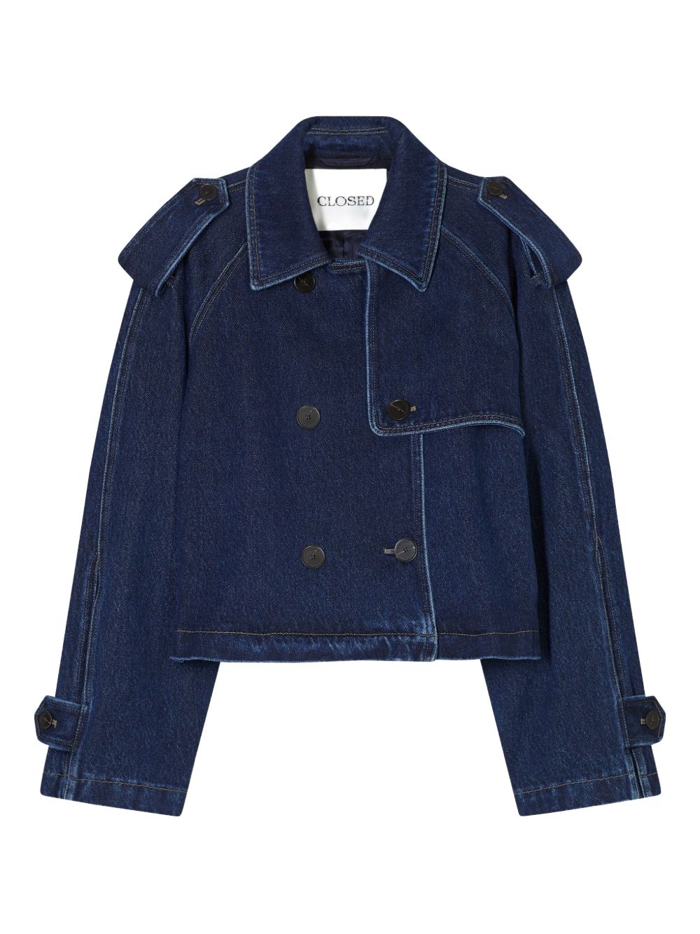 Denim cropped jacket - Blue