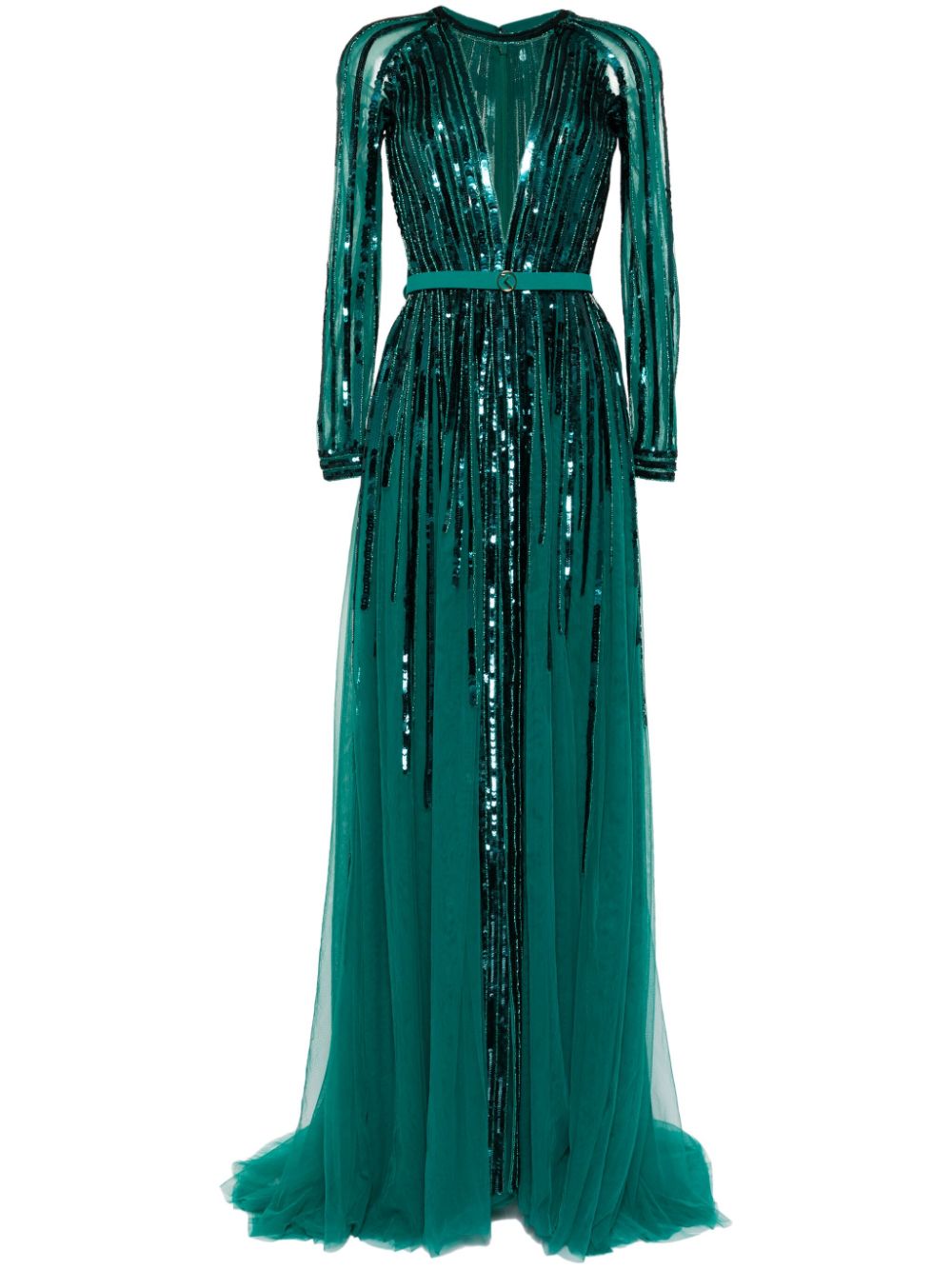 Sequin-embellished dress - Green