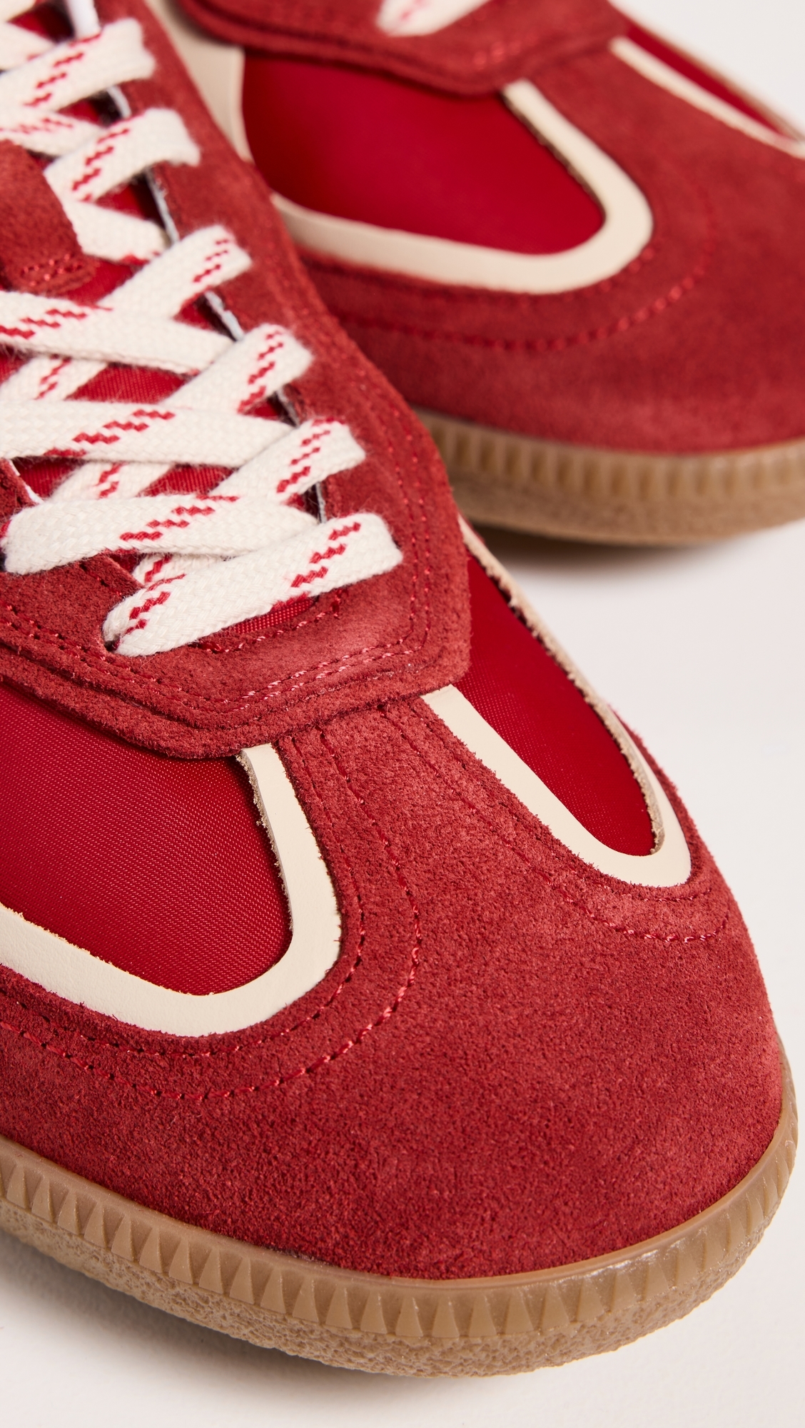 Rife Sheen Leather Sneakers Sheen Red