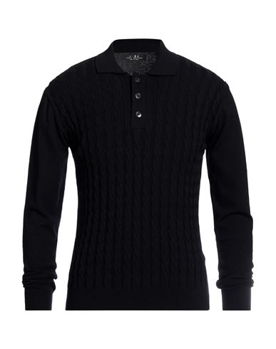 Man Sweater Black Size M Cotton, Viscose, Acrylic, Elastane