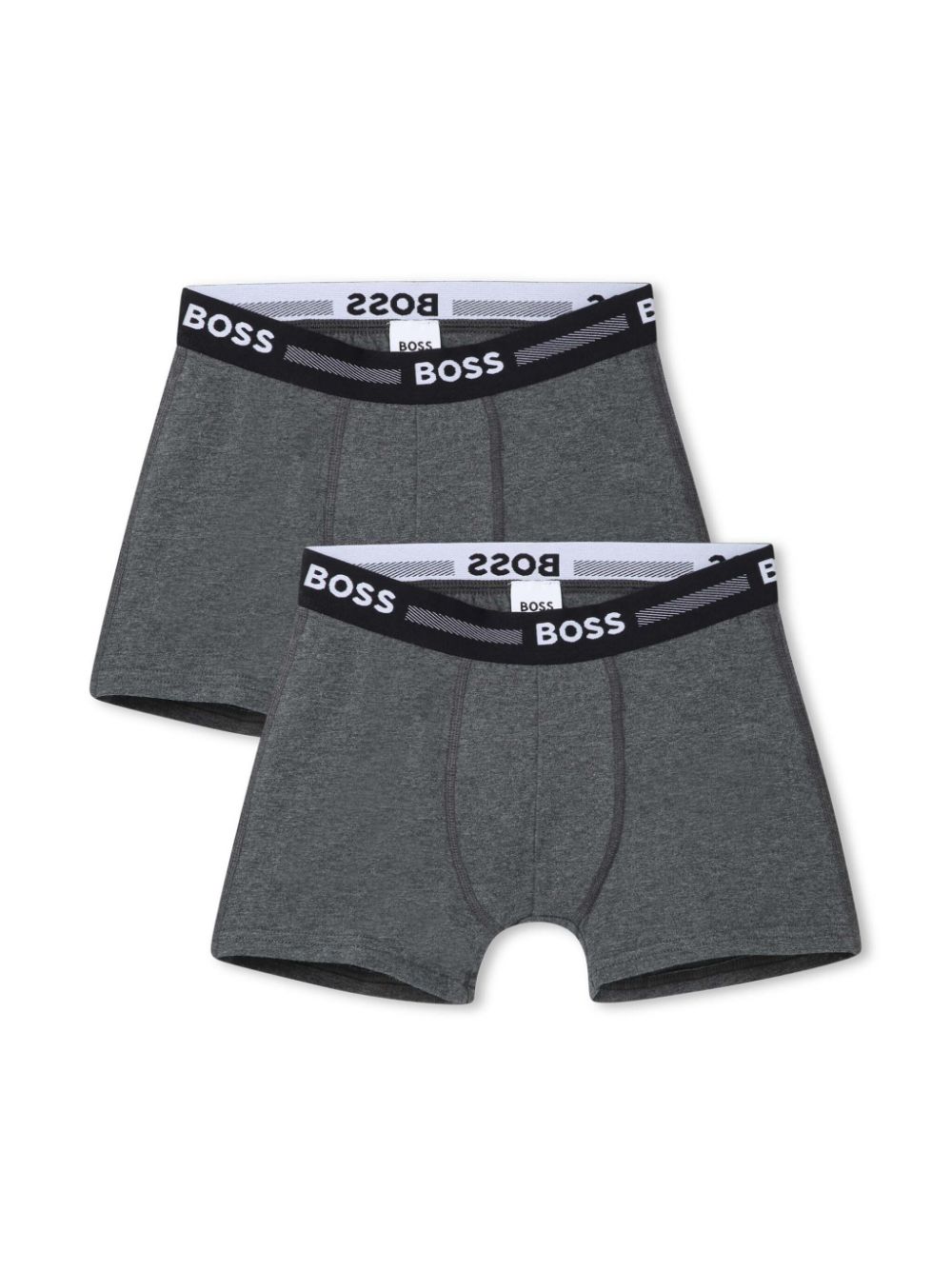 Logo-waistband boxers set - Grey