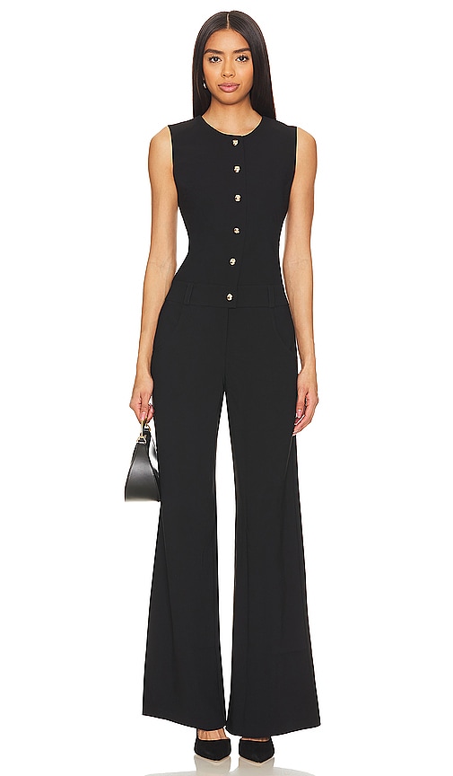 Amanda Uprichard JUMPSUIT TORI in Black. Größe XS. Also in L