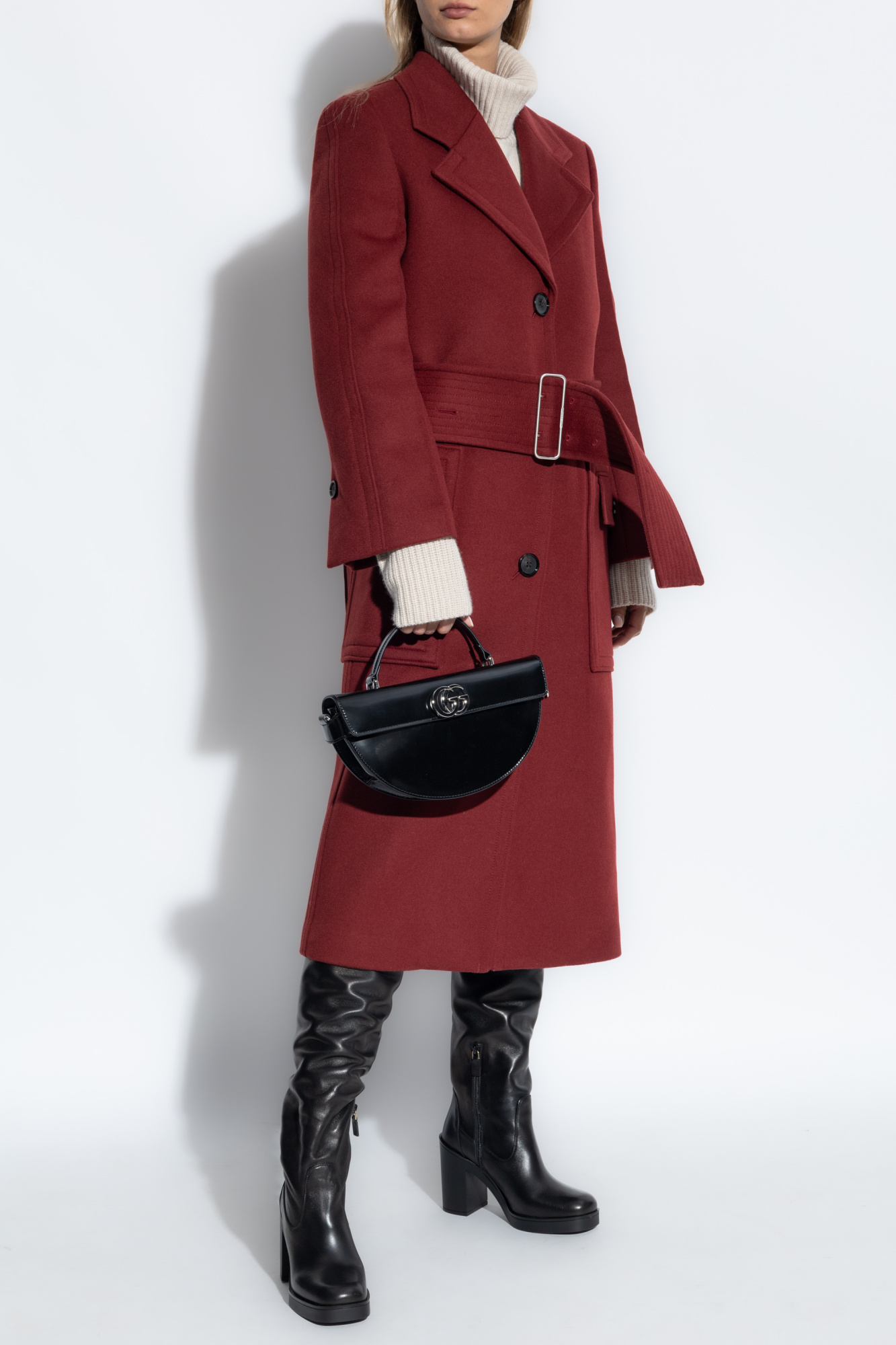 Wool Coat, Women's, Red