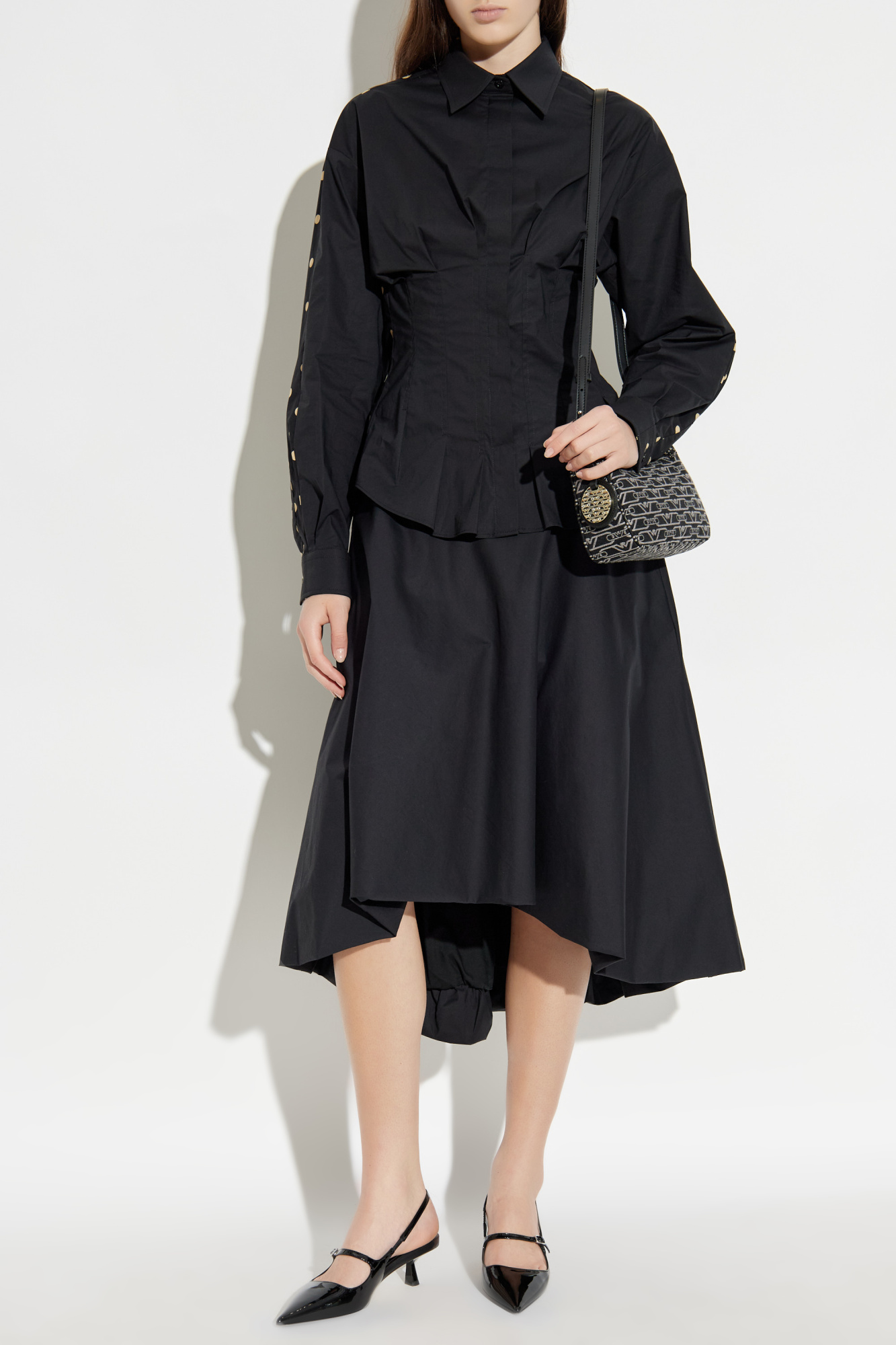 Asymmetrical Skirt, Women's, Black