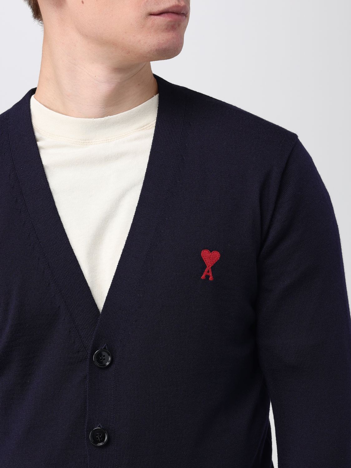 Cardigan Men color Blue