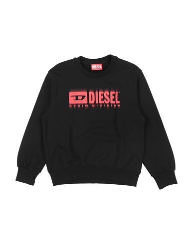 Kid Boy Sweatshirt Black Size 10 Cotton, Elastane