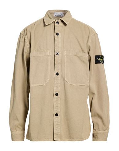Man Shirt Sand Size M Cotton