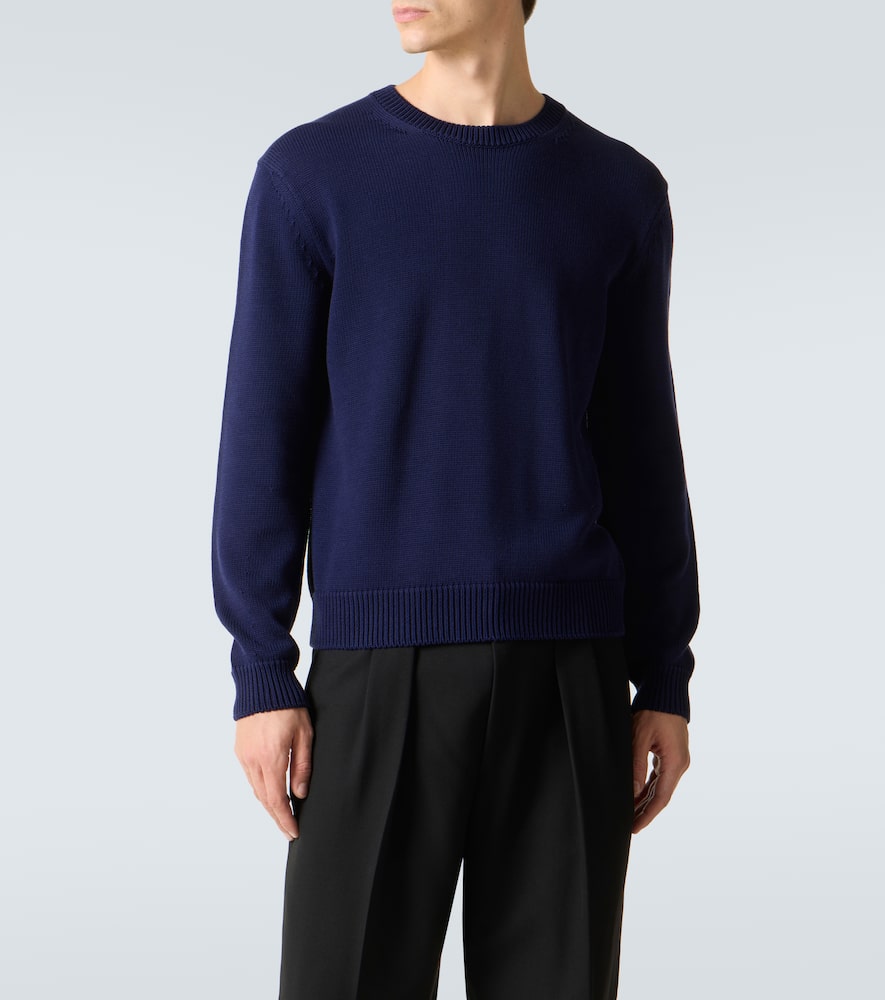Cotton and silk sweater