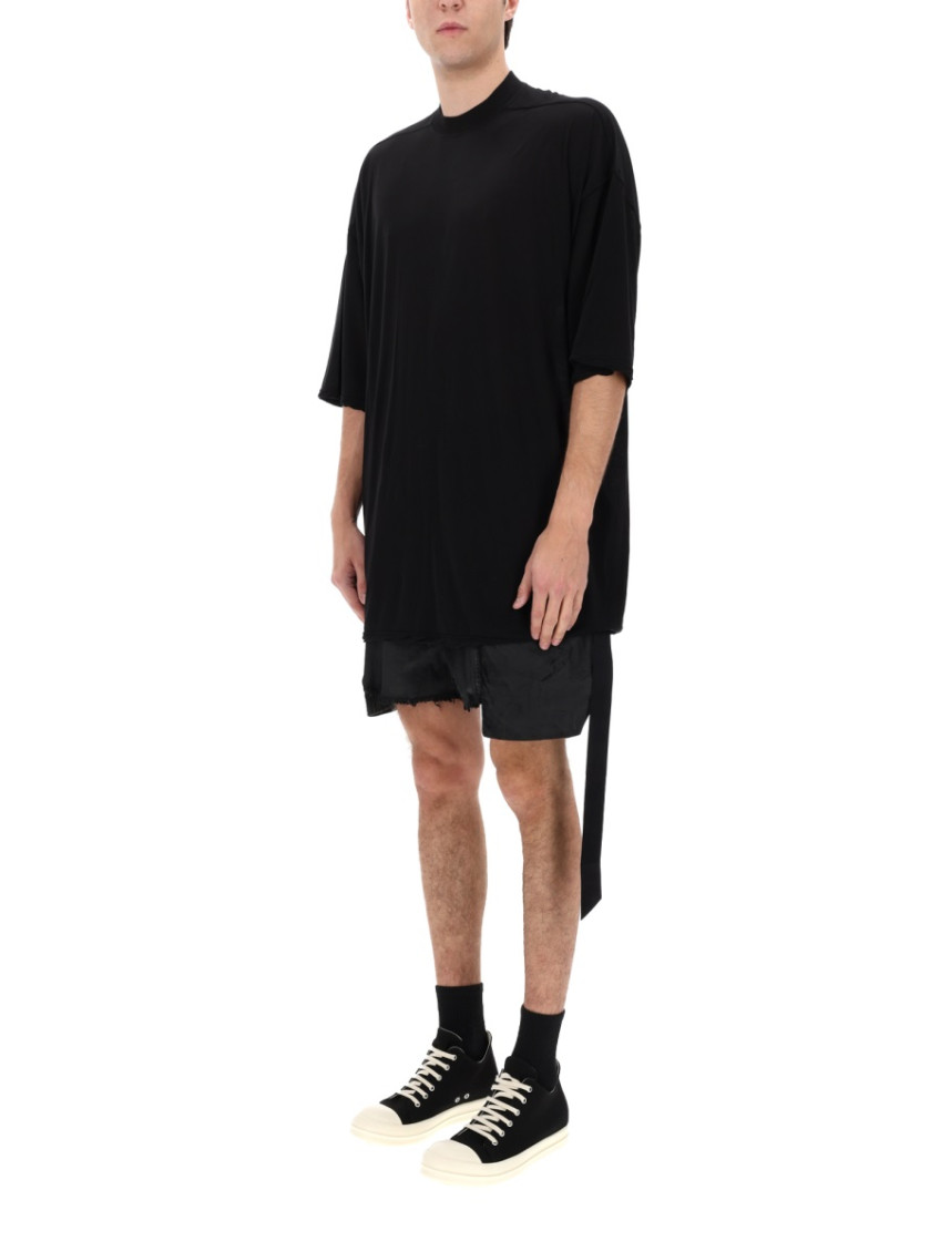 Black Solid Crew Neck T-Shirt