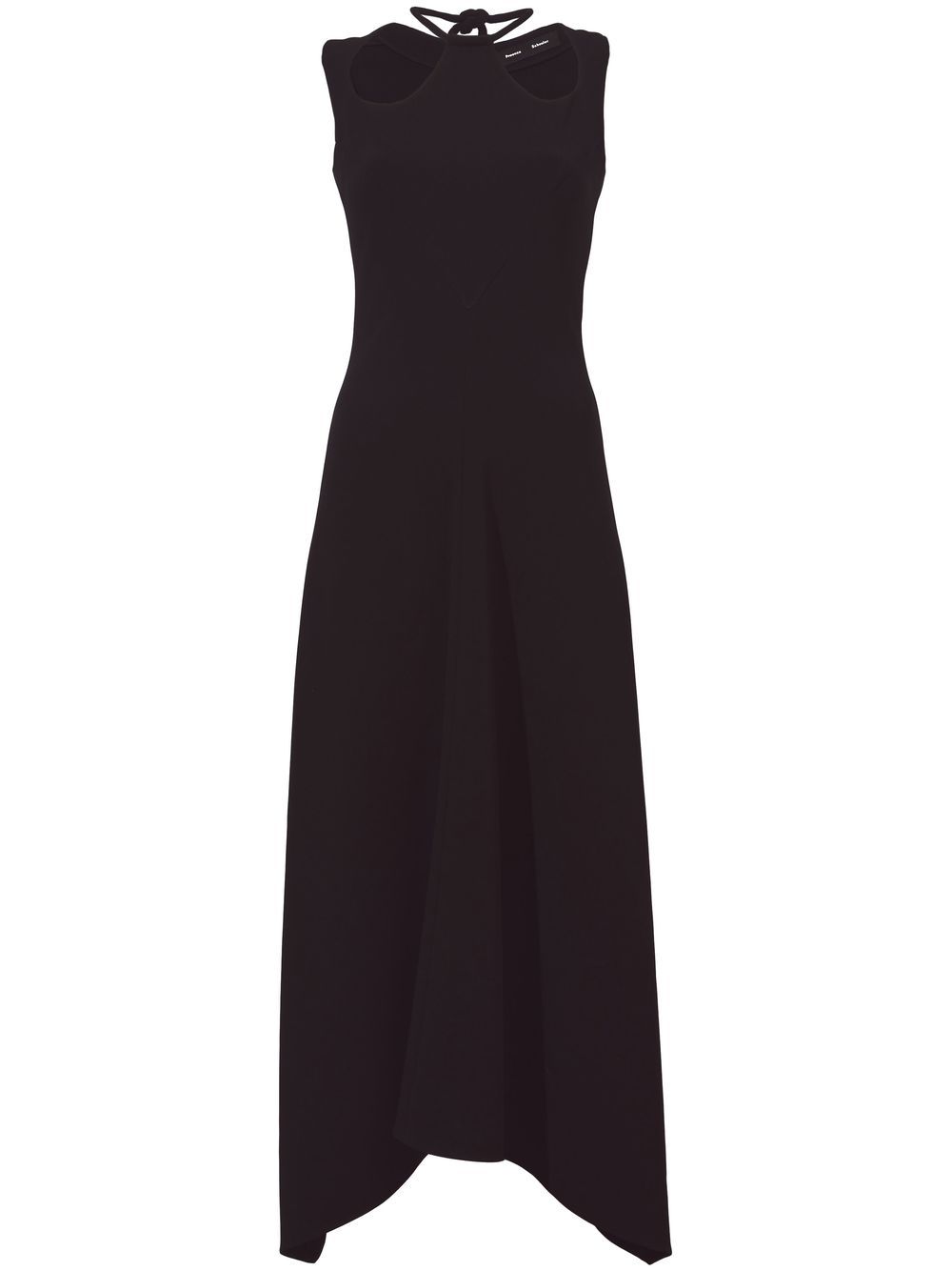 Matte crepe dress - Black