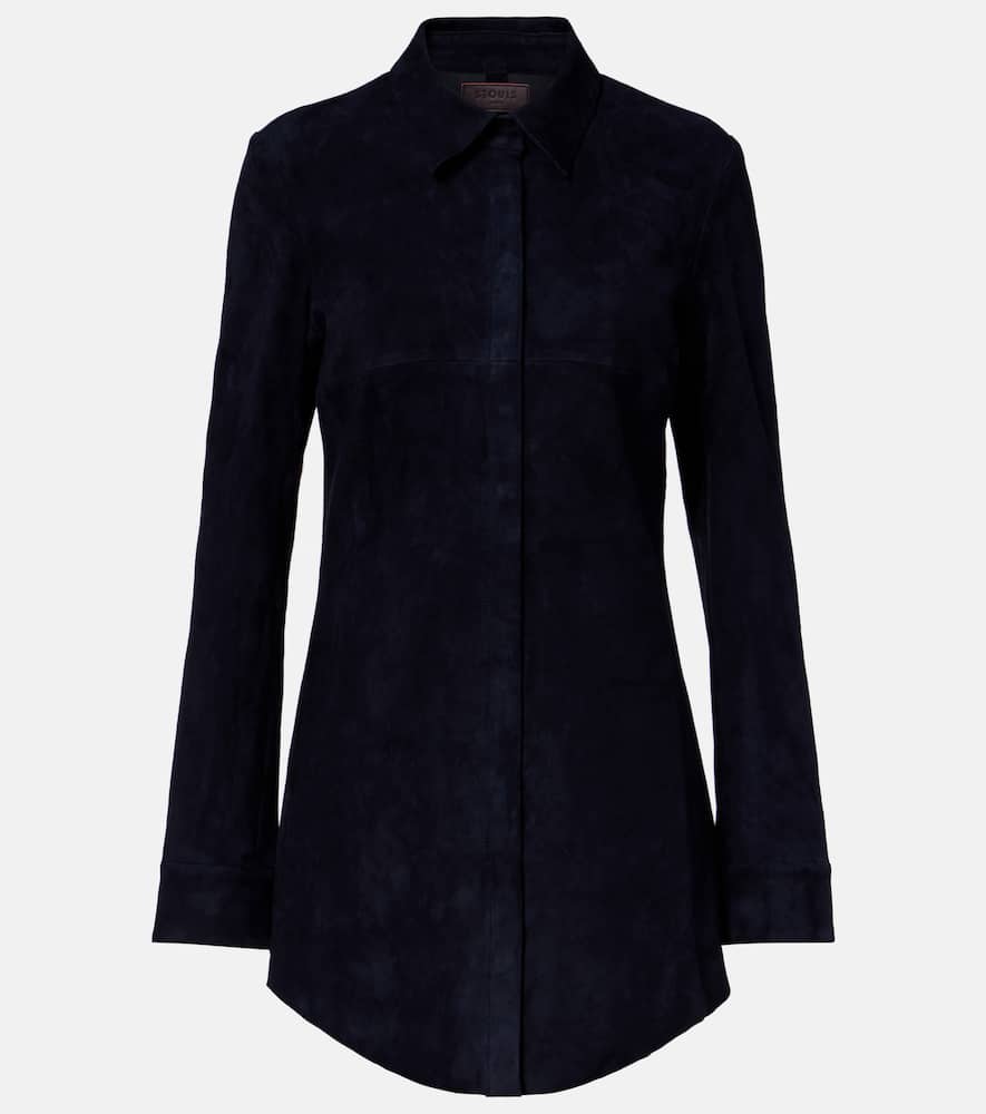 Geraldine suede shirt dress