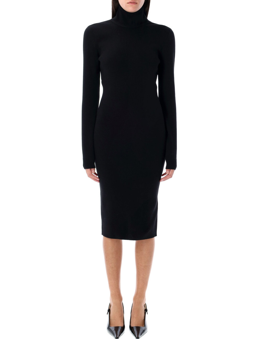 Knitted Turtleneck Dress