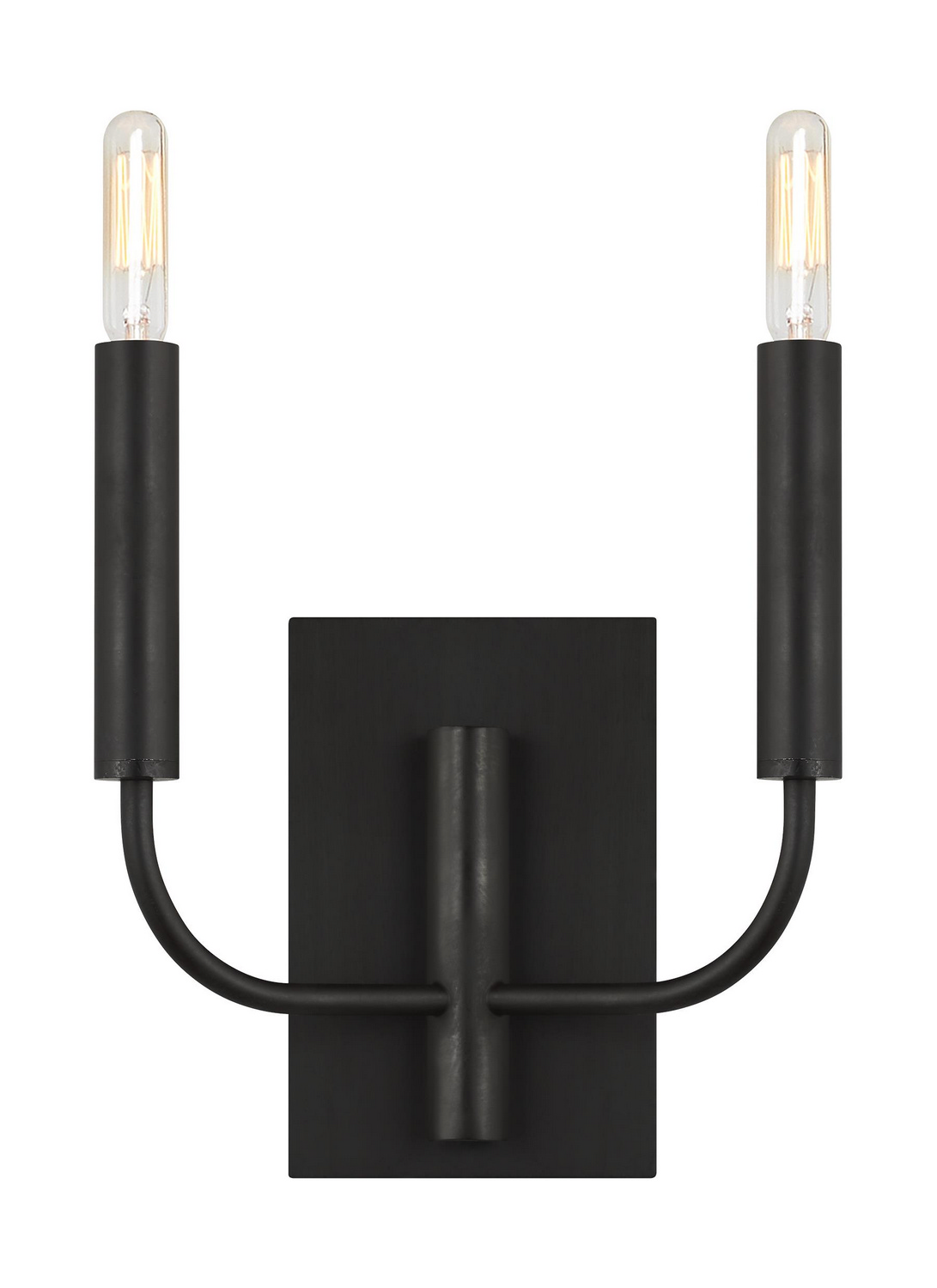 Visual Comfort Studio Brianna 2-Light Wall Sconce in Aged Iron by Ellen Degenere