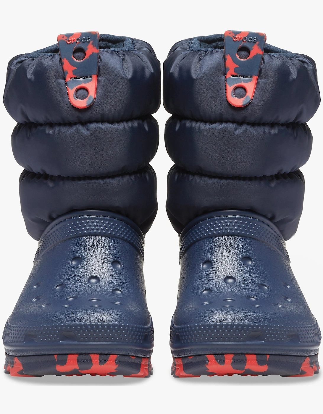 Crocs 207683-410 CLASSIC NEO PUFF Kids Boots Navy - Size: UK 4 small kids