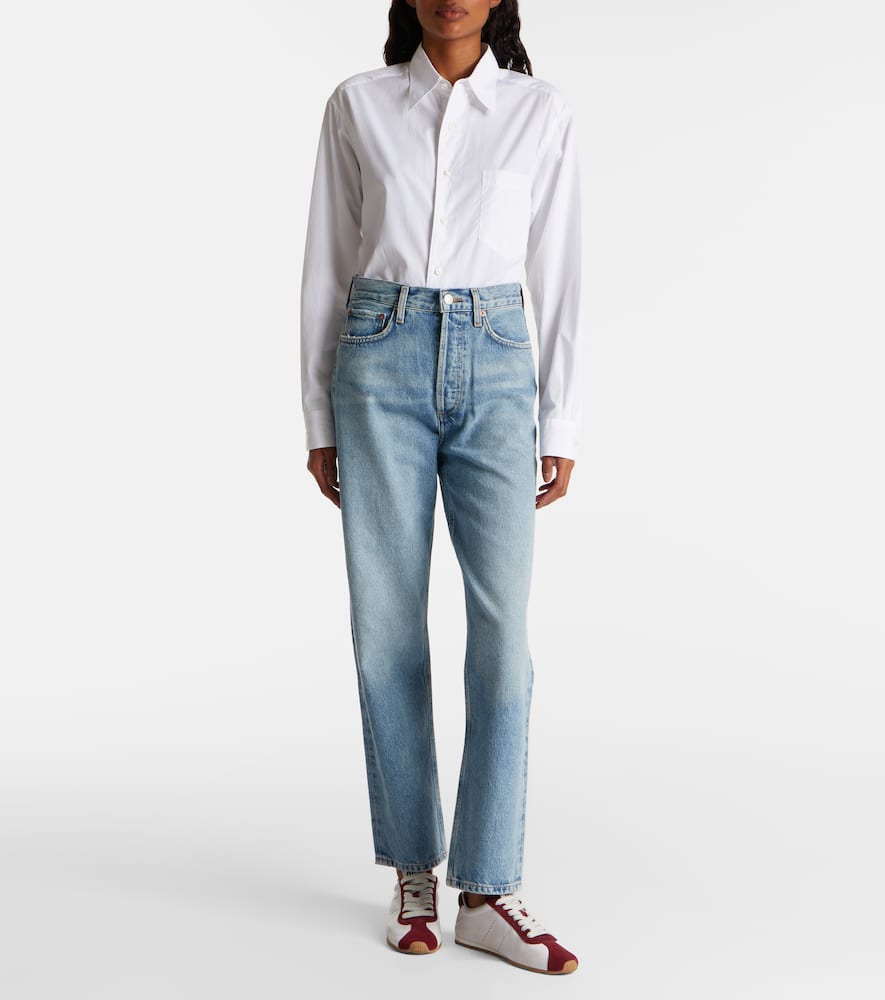 90's Pinch Waist high-rise straight jeans