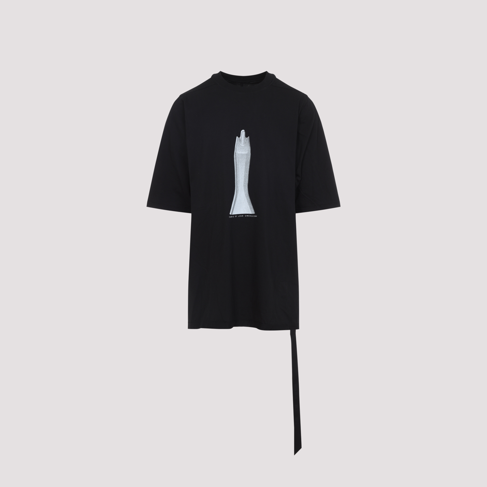 Rick Owns Drkshdw Jumbo T-shirt Black Cotton Tshirt - Men