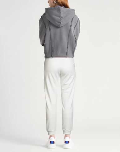 Woman Pants White Size M Cotton, Polyester