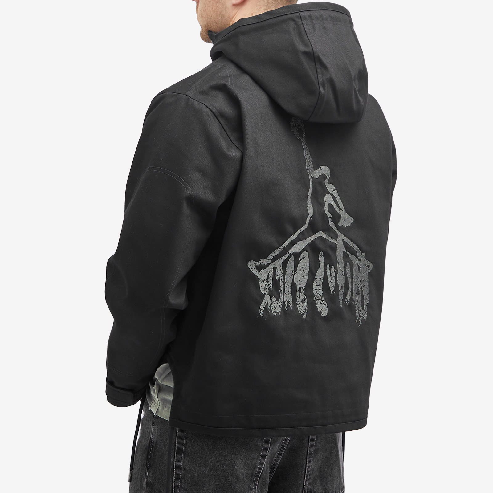 Air Jordan Men's x Travis Scott Half Zip Jacket in Black