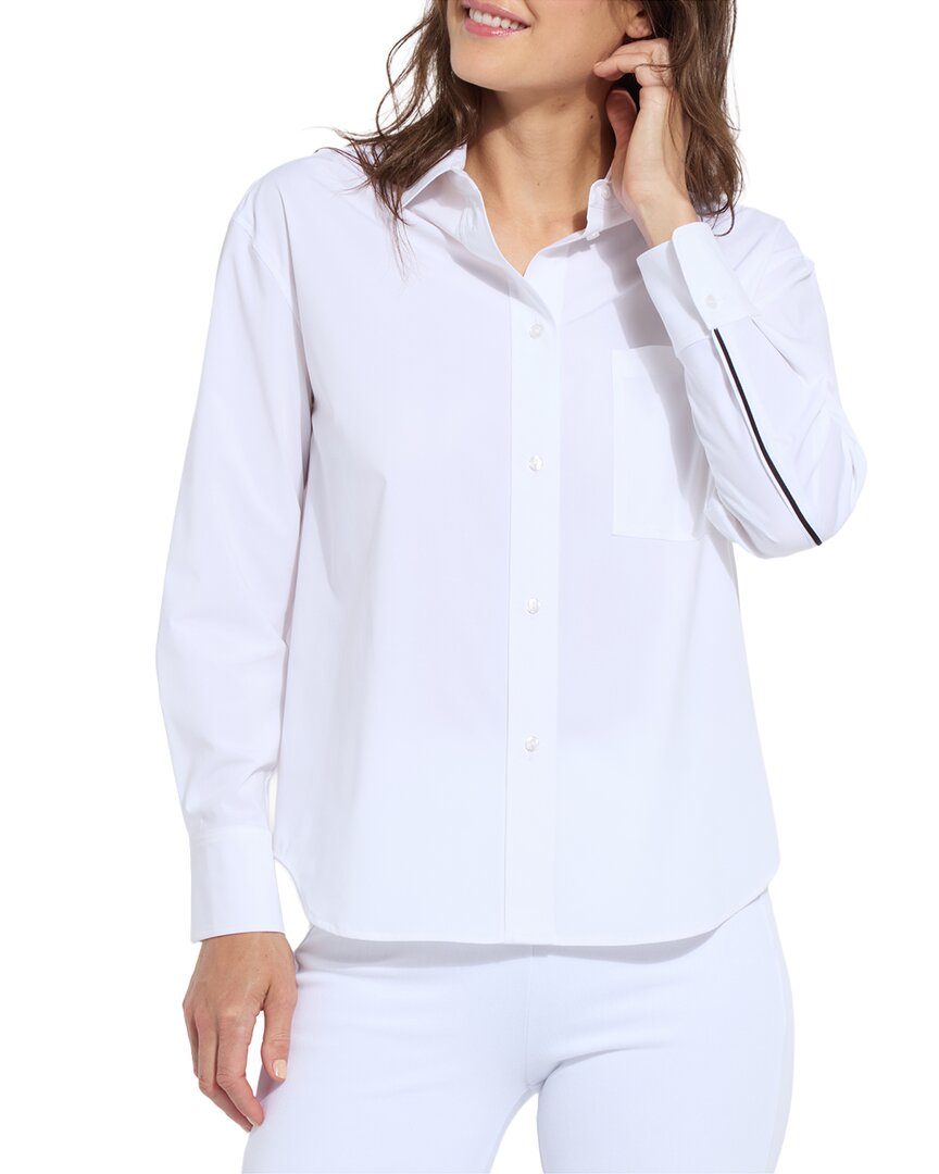 Sofia Striped Cropped Shirt