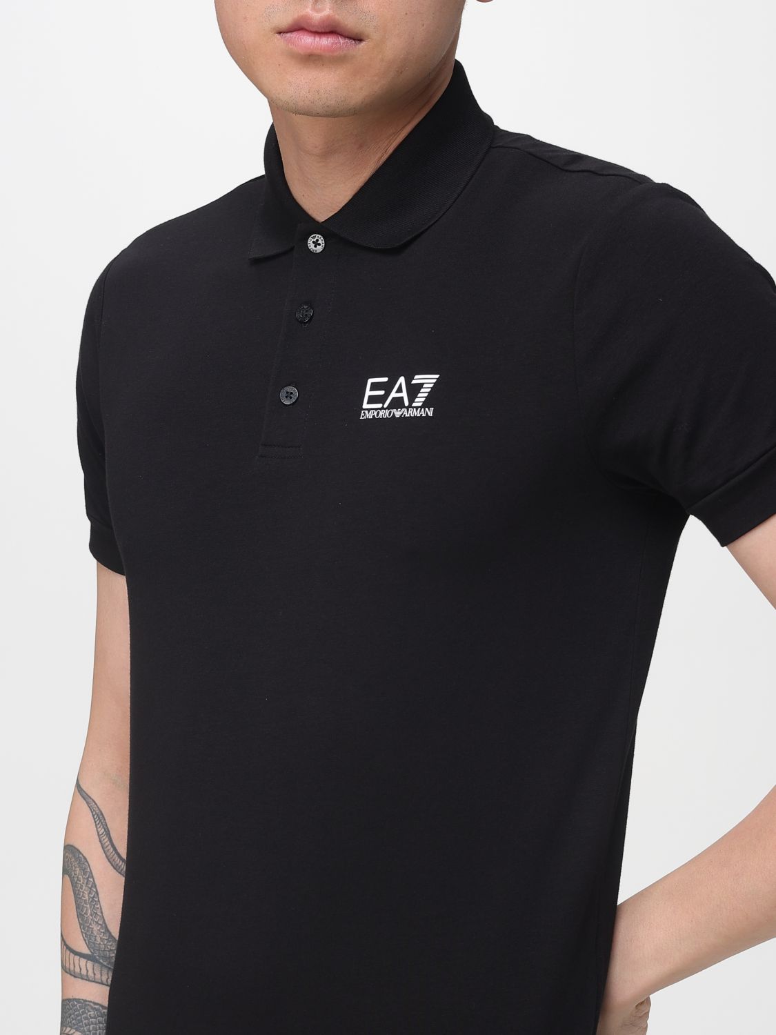 Polo Shirt Men color Black