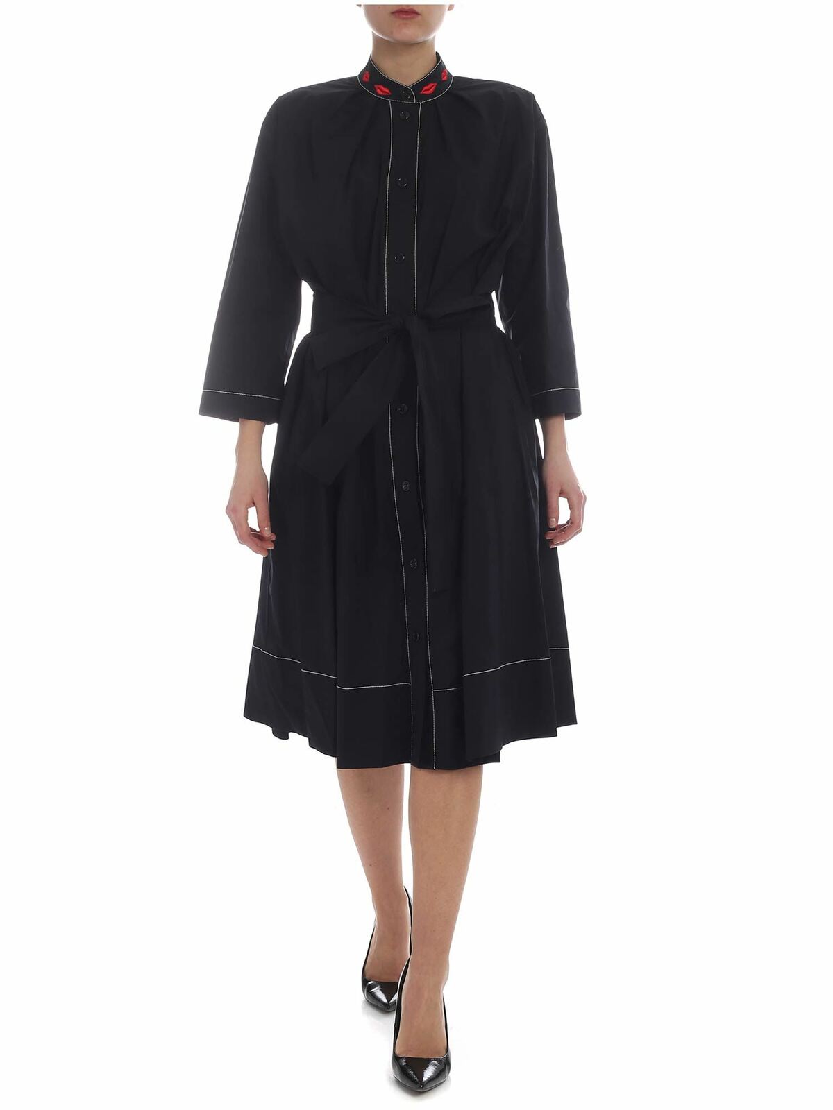Black Parma bell dress