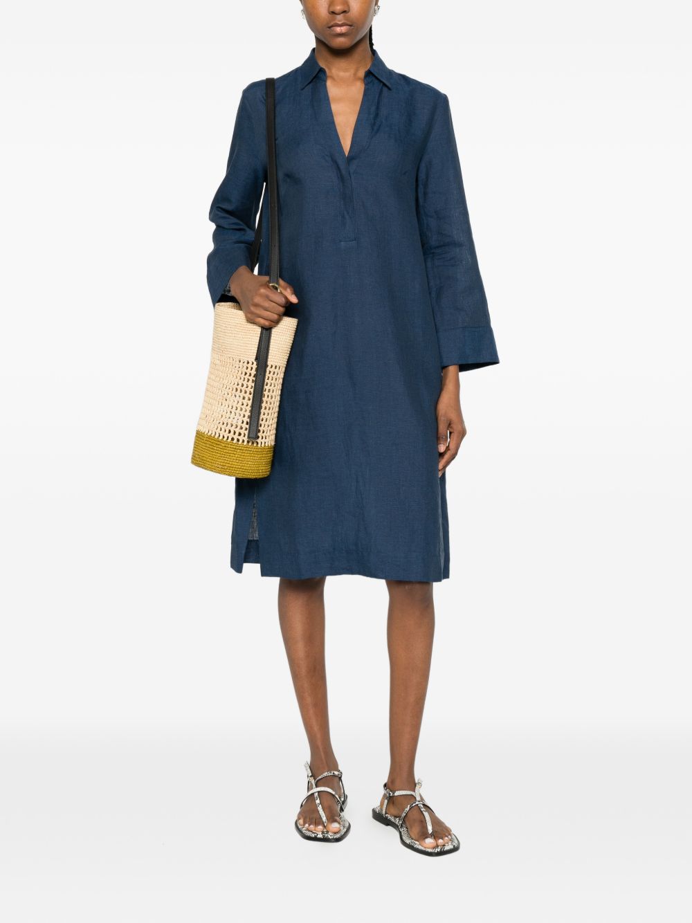 Robe chemisier en lin Archivio