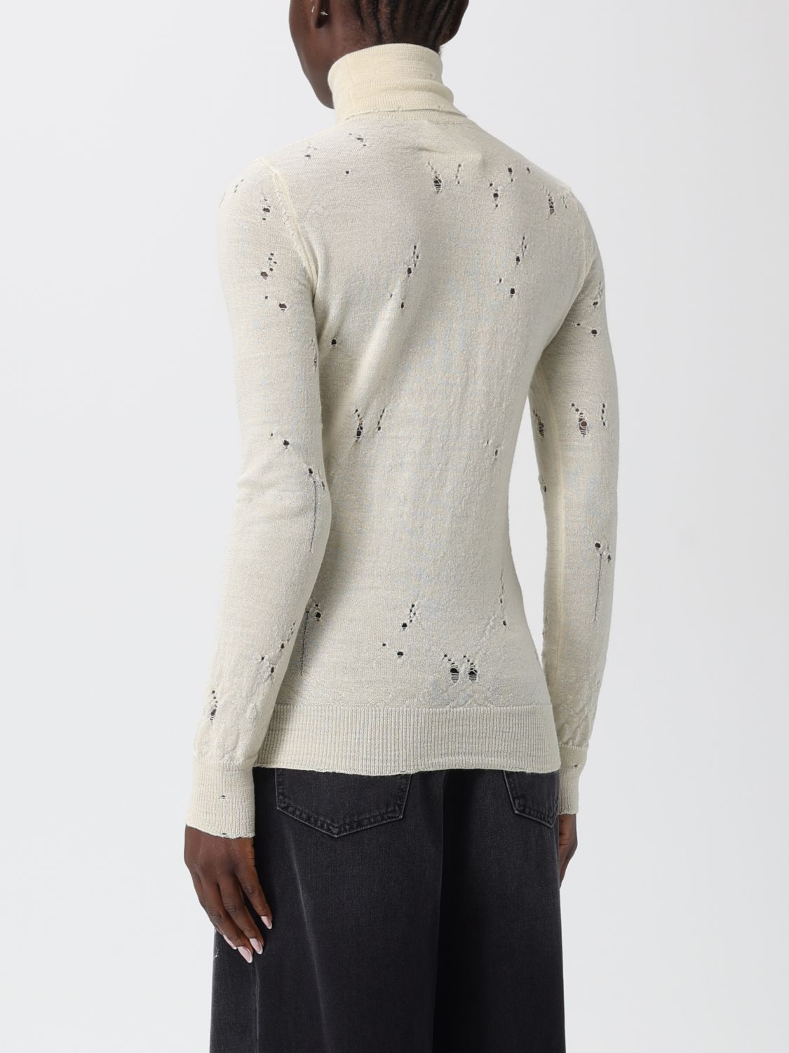 MM6 Maison Margiela Numbers-motif sweater - Neutrals
