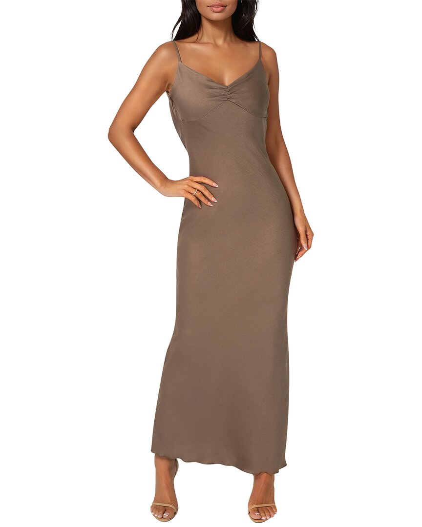Ceycrepe Drape Back Maxi Dress