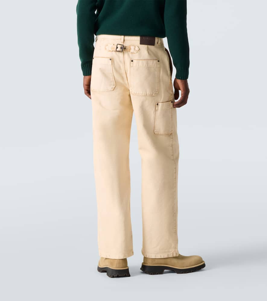 Cotton straight pants