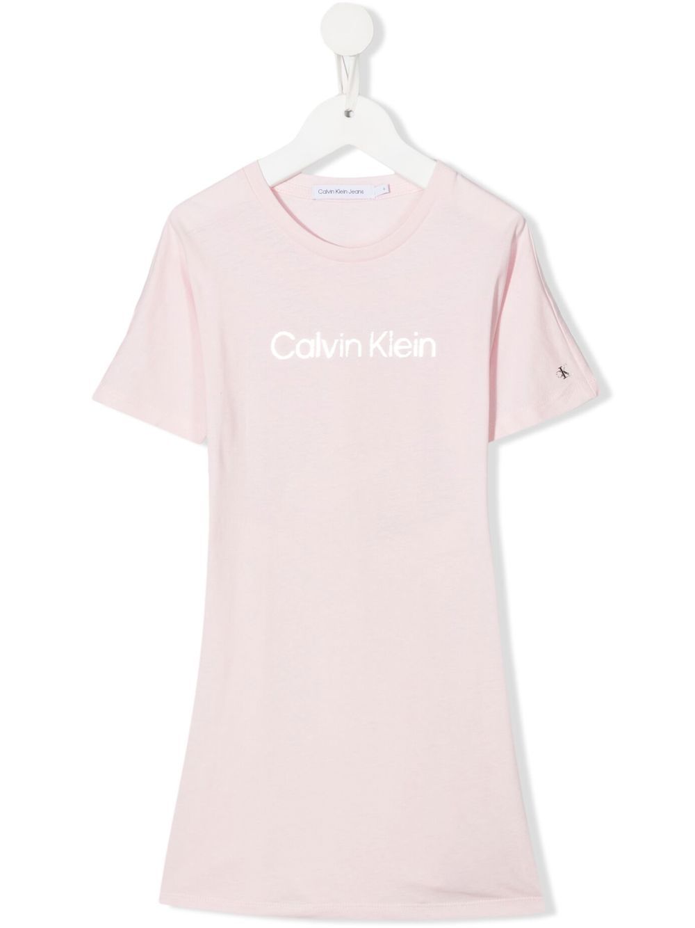 Logo-print flared dress - Black