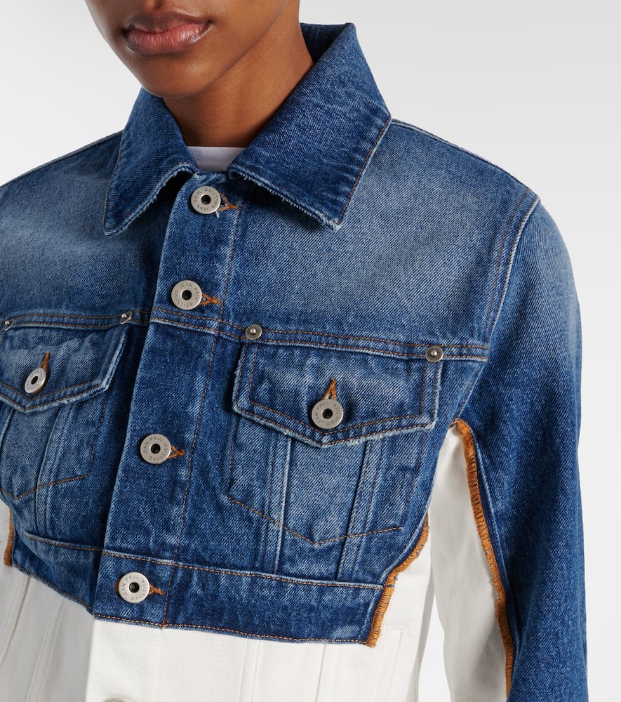 Petit Grand paneled denim jacket