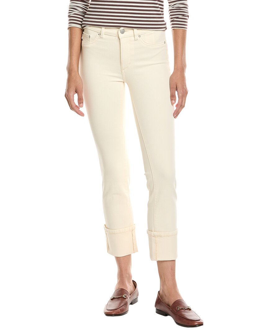 Mara Ankle Crema Cuffed Straight Jean
