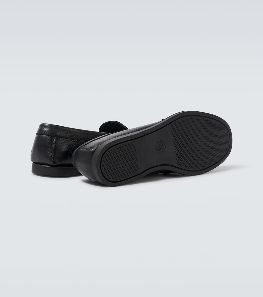 City leather loafers