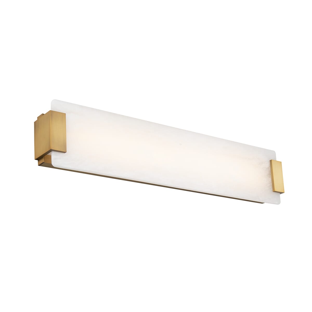 Modern Forms Quarry Bathroom Vanity Light in Aged Brass - WS-60028-AB
