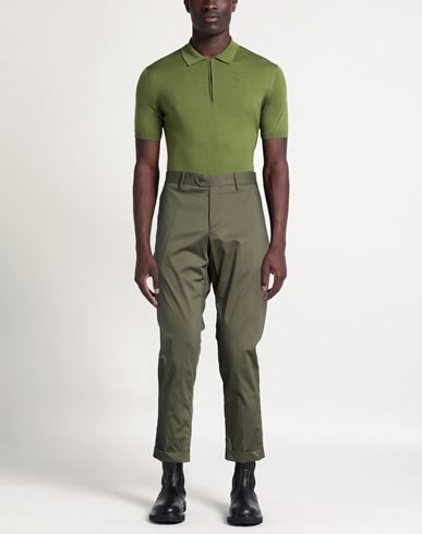 Man Pants Military green Size 30 Cotton, Polyamide, Elastane