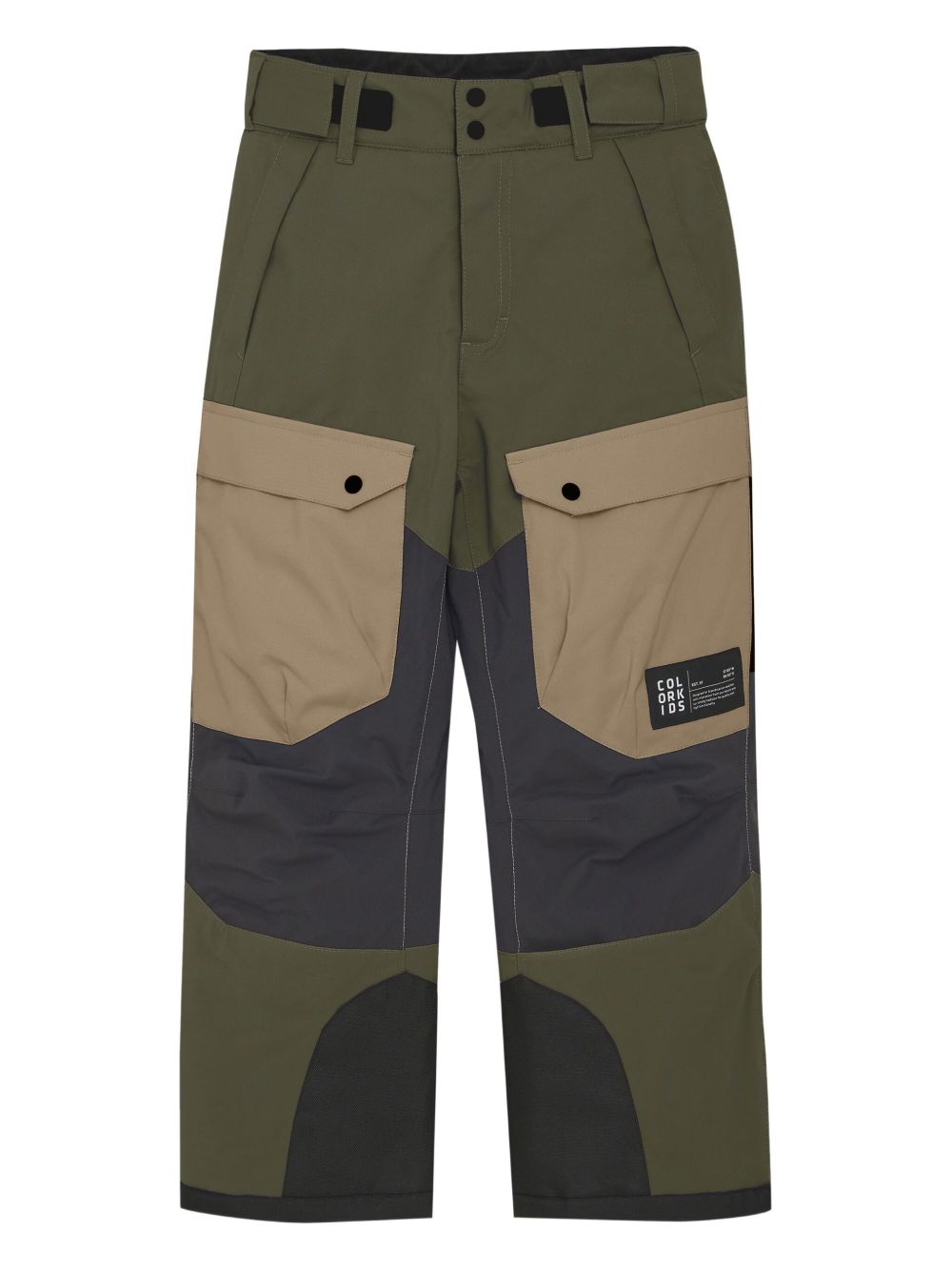 Panelled cargo snow trousers - Neutrals