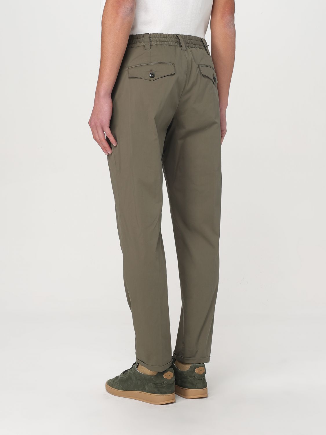 Pants Men color Green