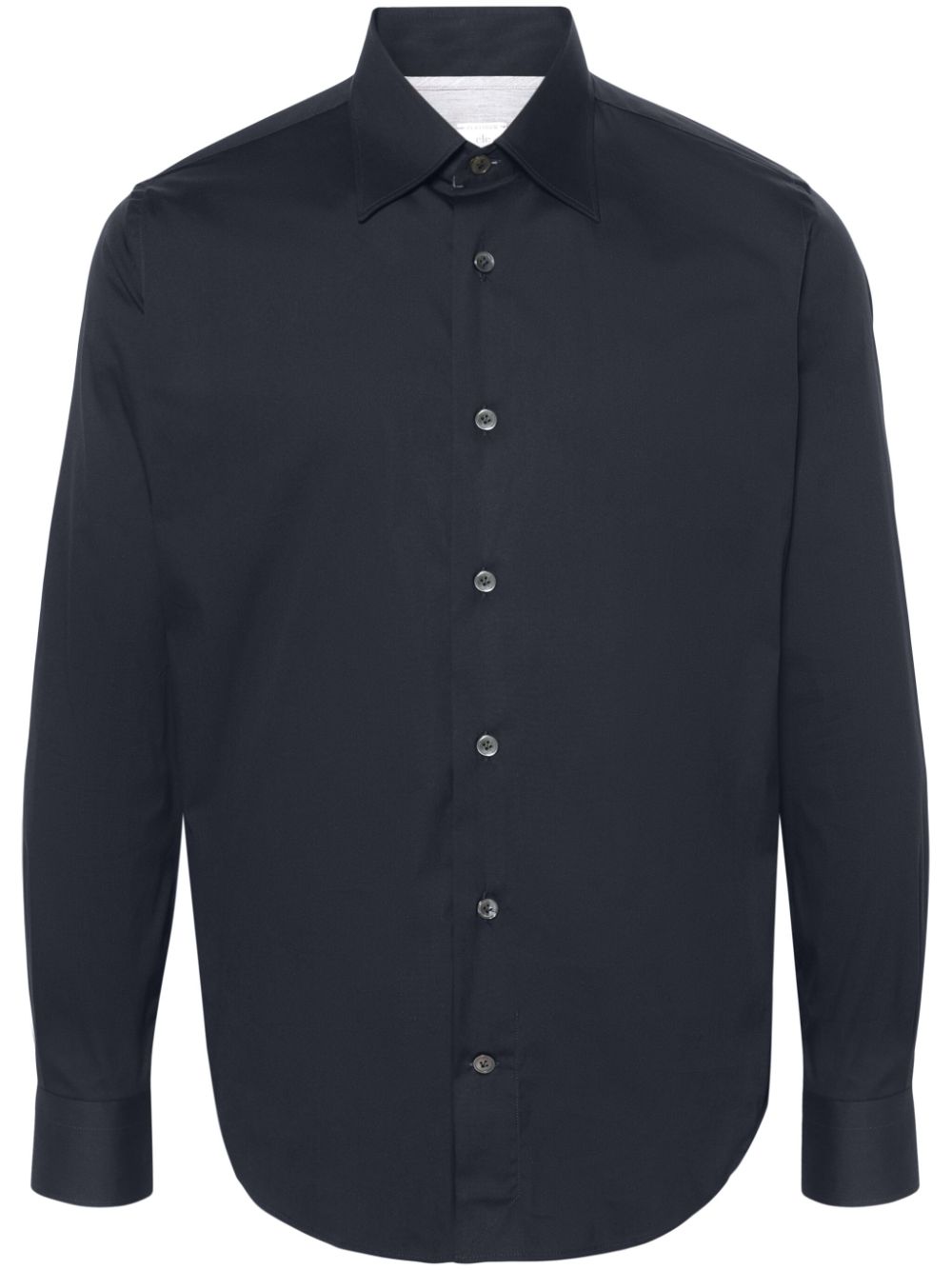 Pointed-collar shirt - Blue