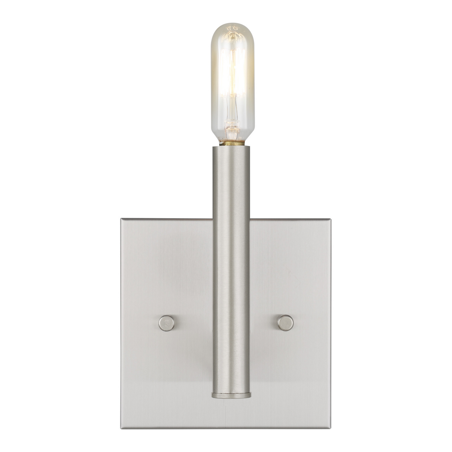 Vector 1-Light Bathroom Vanity Light Sconce in Brushed Nicke